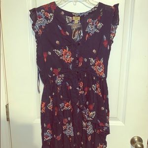 Floral high to low shirt